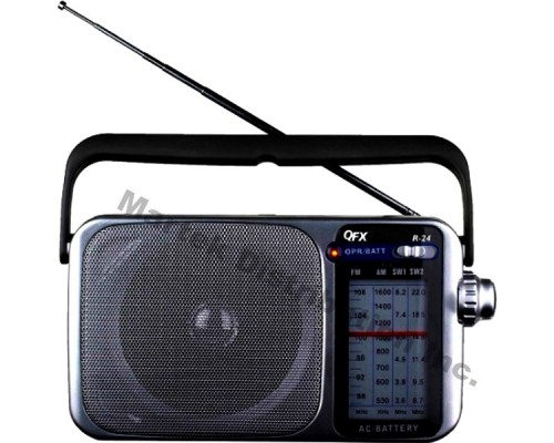 Radio potatif AM/FM/SW1/SW2 de QFX